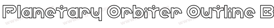 Planetary Orbiter Outline Bold字体转换